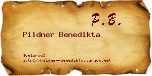 Pildner Benedikta névjegykártya